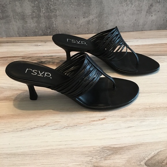 Rsvp Deone Black Nappa leather open-toe mules - Picture 4 of 7